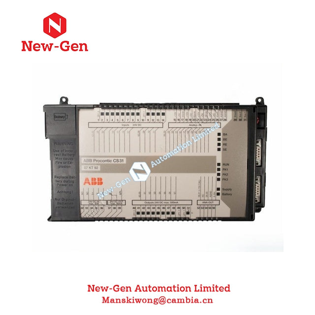 Unidad central de procesamiento ABB 07KR91 GJR5250000R0252, 24 V CC, en existencia