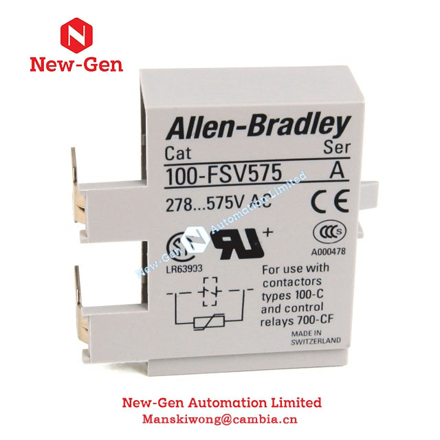 Allen-Bradley 100-FSV136 Soppressore di picchi, modulo varistore Disponibile al 100% nuovo