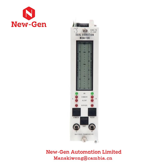 100% Genuine Bently Nevada 3300/16 3300/16-04-01-00-00-00-00 In Stock XY/Gap Dual Vibration Monitor