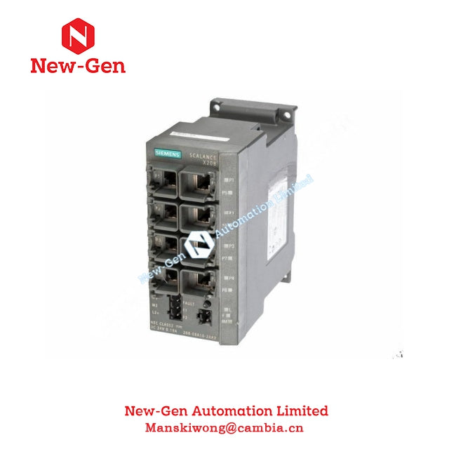 Siemens 6GK5208-0BA10-2AA3 İdarə olunan IE Switch Stokdadır 100% Orijinal