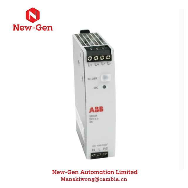 ABB SD831 3BSC610064R1 Power Supply, 3A 100% Original In Stock Ready to Ship with Factory Sealed