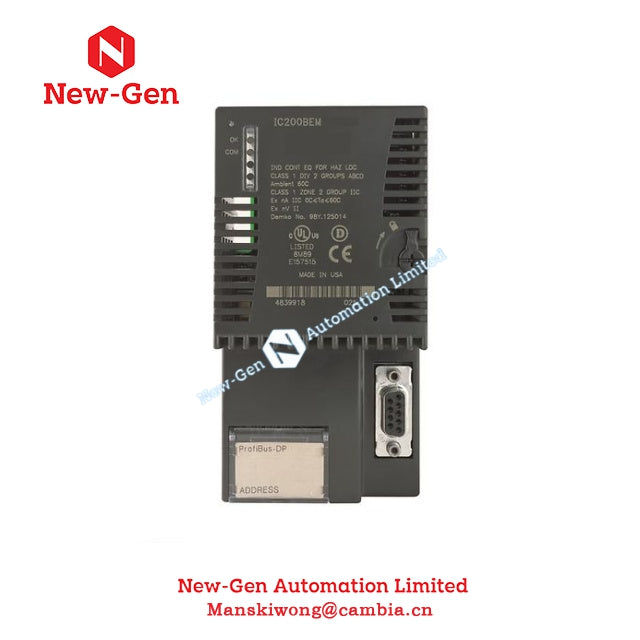 GE IC200BEM003 VersaMax Profibus Master Module موجود در انبار 100% اصل