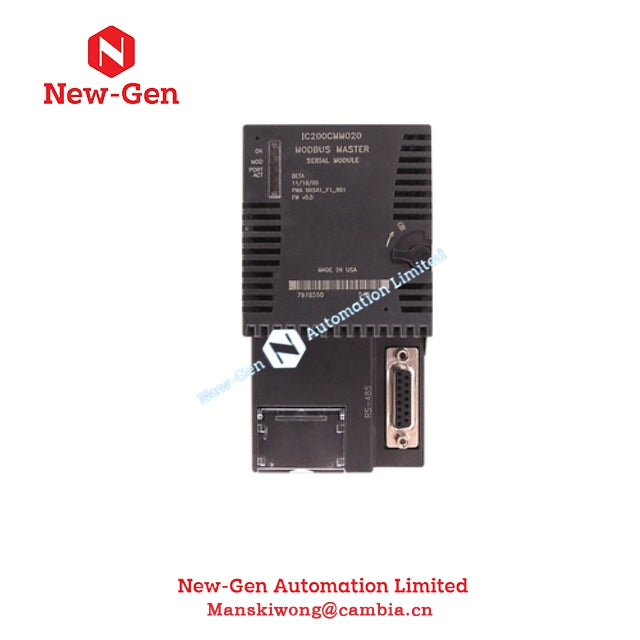 GE IC200CMM020-FA VersaMax Modulo master Modbus Disponibile