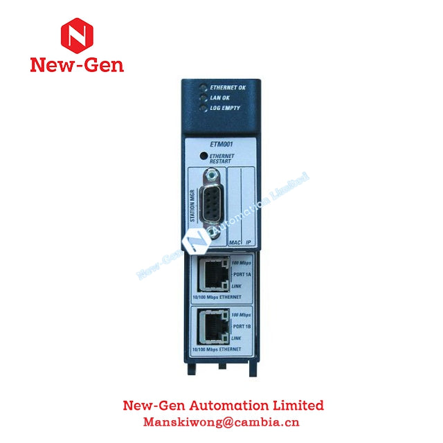 GE IC695ETM001-LAAA PACSystems™ RX3i Ethernet modulis ir noliktavā