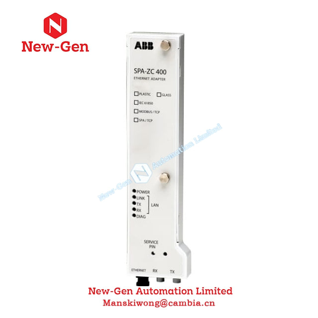 Adaptador ABB SPA-ZC 400EM Ethernet e IEC 61850 en stock listo para enviar